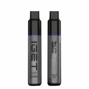 IGET HOT 5500 Puffs Aloe Vera Grape Ice