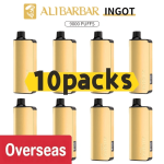 Alibarbar Ingot 9000 puffs-10 pack Multiple flavors(Ship from oversea) - Blackberry Ice