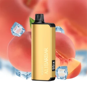 Alibarbar Ingot 9000 puffs-50 pack Multiple flavors - Peach Ice