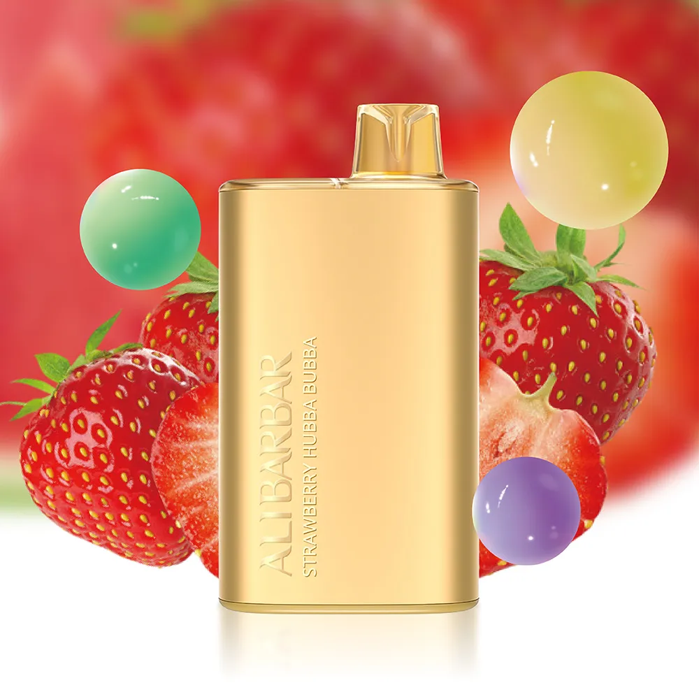 Alibarbar-Rich-8000-Puffs-Strawberry-Hubba-Bubba.webp Alibarbar Rich 8000 Puffs - Strawberry Hubba Bubba - Image 1