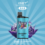 IGET BAR BLUEBERRY ICE 3500 Puffs Disposable Vape - Image 2