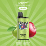 IGET BAR DOUBLE APPLE 3500 Puffs Disposable Vape - Image 2