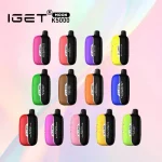 IGET Moon 5000 Puffs-ship from overseas Wholesale - 5~200pack - Passion fruit kiwi guava ice