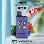 IGET BAR MIXED BERRY 3500 Puffs Disposable Vape - Image 2