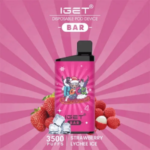 IGET BAR STRAWBERRY LYCHEE ICE 3500 Puffs Disposable Vape
