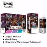 Uwin Tornado Triple 60K Puffs (3 in 1)10 pack - Cherry Ice / Strawberry Red Bull / Blueberry Raspberry