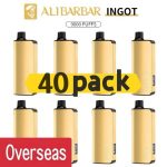Alibarbar Ingot 9000 puffs-40 pack Multiple flavors - Blackberry Ice