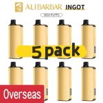 Alibarbar Ingot 9000 puffs-5 pack Multiple flavors(Ship from oversea) - Blackberry Ice