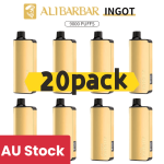 Alibarbar Ingot 9000 puffs-20 pack Multiple flavors(Ship from Sydney) - Cool Mint