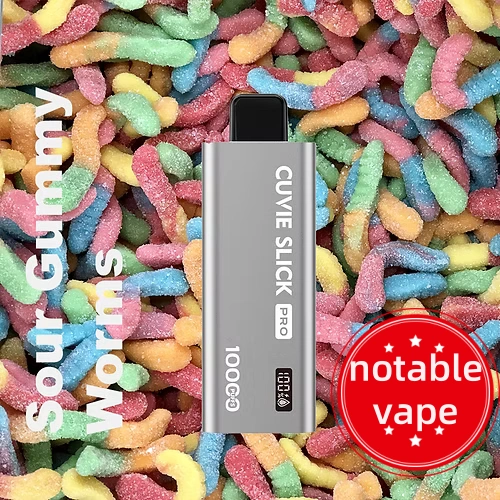 cbdb35_1d1493cee216434ea8103349e7bfa87fmv2.webp HQD Slick Pro - Sour Gummy Worms - 10,000 - Image 1