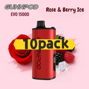 Gunnpod EVO 15k - 10 pack Multiple flavors - Blackberry Cherry Pomegranate Ice
