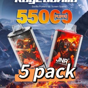 JNR Rage Grilla 55000 Puffs 5 Packs (Ship from oversea) - Strawberry Ice