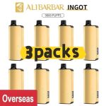 Alibarbar Ingot 9000 puffs-3 pack Multiple flavors - Blackberry Ice